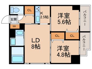 ケリア浅草の物件間取画像